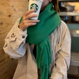 グリーン | 大判マフラー 238cm ふわふわ | ARCADE