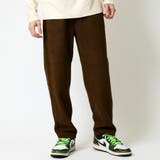 カーキベージュ | コーデュロイ 暖かい裏フリースパンツ なめらかふわふわ | ARCADE