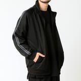 ブラック×チャコール | トラックジャケット メンズ ハイネック | ARCADE