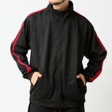ブラック×レッド | トラックジャケット メンズ ハイネック | ARCADE