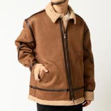 ベージュブラウン | ボアフライトジャケット メンズ フェイクムートンジャケット | ARCADE