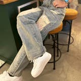 ブルー | デニム レディース ダメージジーンズ | ARCADE