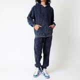 インディゴデニム | セットアップ メンズ カットデニムジップパーカー | ARCADE