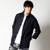 ネイビー(7分袖) | 綿麻シャツ メンズ リネンシャツ | ARCADE