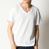 ホワイト(Vネック) | 半袖Tシャツ メンズ ワッフル | ARCADE