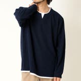 ネイビー | カットソー メンズ 長袖Tシャツ | ARCADE