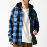 ブルー | あったフリース チェックシャツ メンズ | ARCADE