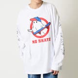ホワイト | オバケプリント 長袖Tシャツ メンズ | ARCADE