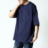 ネイビー | Tシャツ メンズ USAコットンオーバーサイズTシャツ | ARCADE