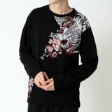 ブラック(Cタイプ) | 和柄 ロンTee メンズ | ARCADE