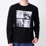 ブラック(A柄) | Tシャツ メンズ 長袖 | ARCADE