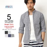 ボタンダウンシャツ メンズ 7分袖 | ARCADE | 詳細画像1 