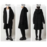 総ボア ふわふわ、もふもふ ファーリーなシャギーフードに包まれるフード付きセミロ… | ARCADE | 詳細画像7 