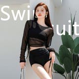 水着３点セット レディース シアー長袖トップス | ARCADE | 詳細画像2 