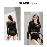 水着３点セット レディース シアー長袖トップス | ARCADE | 詳細画像6 