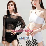 水着３点セット レディース シアー長袖トップス | ARCADE | 詳細画像1 