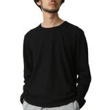 (クルーネック)ブラック | 長袖Tシャツ メンズ カットソー | ARCADE