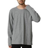 (クルーネック)杢グレー | 長袖Tシャツ メンズ カットソー | ARCADE