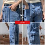 ルーズ デニムカーゴパンツ ワイドシルエット | ARCADE | 詳細画像6 