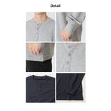 ヘンリーネック Tシャツ 長袖 メンズ カットソー コットン 無地 カジュアル | ARCADE | 詳細画像9 