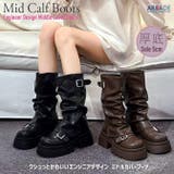 ブーツ レディース ミドルカバーブーツ ベルトデザイン エンジニアブーツ | ARCADE | 詳細画像2 