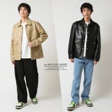 フェイクレザージャケット メンズ ミリタリージャケット | ARCADE | 詳細画像5