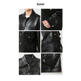 フェイクレザージャケット メンズ ミリタリージャケット | ARCADE | 詳細画像8