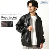 ゆるっとシルエット フェイクレザージャケット メンズ | ARCADE | 詳細画像1