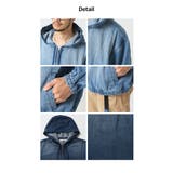 デニムパーカー メンズ ゆったりパーカー | ARCADE | 詳細画像8 