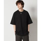 ブラック | Tシャツ メンズ USAコットンオーバーサイズTシャツ | ARCADE