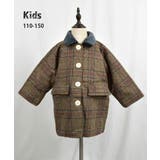チェック柄中綿ジャケットキッズ中綿アウター女の子通園通学男の子冬服 | ARGO TOKYO【KIDS】 | 詳細画像1