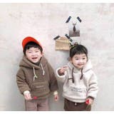ブラウン | キッズファッション通販 KIDS ボアロゴフーディー | ARGO TOKYO【KIDS】