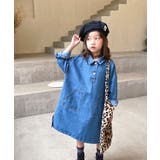 デニムシャツワンピース キッズファッション韓国子供服 春夏 | ARGO TOKYO【KIDS】 | 詳細画像2