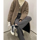 パイピングボアリバーシブルボアロングコート 21068 パイピングボアコート | ARGO TOKYO | 詳細画像19