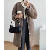 パイピングボアリバーシブルボアロングコート 21068 パイピングボアコート | ARGO TOKYO | 詳細画像21