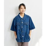 ブルー | Half Sleeve Denim | ARGO TOKYO