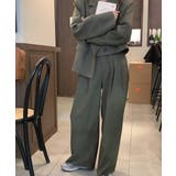 カーキ | Tuck Wide Pants(Back | ARGO TOKYO