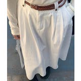 ホワイト | Cotton Tuck Skirt | ARGO TOKYO