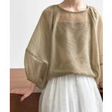 ブラウン | Puff Sleeve Sheer | ARGO TOKYO