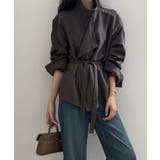 グレー | Velvety Stand Collar | ARGO TOKYO