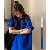 ブルー | リバーシブルプリントTシャツ 24069 ロゴT | ARGO TOKYO