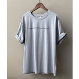 ブルー | Crew neck Logo | ARGO TOKYO