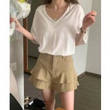 VネックカラーコットンTシャツ 24079 コットンT | ARGO TOKYO | 詳細画像3