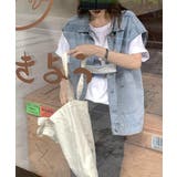 ブルー | デニムオーバーベスト 24095 デニムベスト | ARGO TOKYO