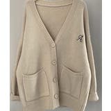 ベージュ | Logo Embroidery Knit | ARGO TOKYO