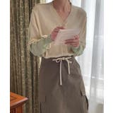 バイカラーアウトリンキングカーデイガン 25062 バイカラーカーデイガン | ARGO TOKYO | 詳細画像12