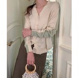 バイカラーアウトリンキングカーデイガン 25062 バイカラーカーデイガン | ARGO TOKYO | 詳細画像4