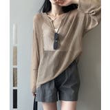 ブラウン | Key Neck Knit | ARGO TOKYO