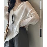 ホワイト | Key Neck Knit | ARGO TOKYO