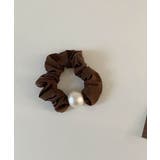 ブラウン | パールデザインヘアゴム 26115 ヘアゴム パールデザイン ヘアアクセサリー | ARGO TOKYO